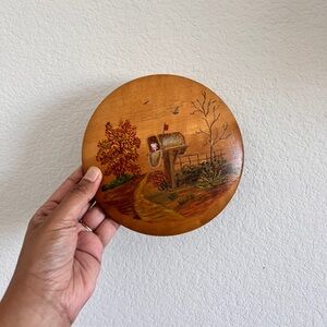 Grandma’s Gallery Eunice P MacDougall Vintage Autumn Fall Wood Art Artwork